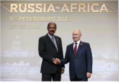 ፕረዚደንት ኢሳይያስ ምስ ፕረዚደት ፑቲን ኣብ ዋዕላ ሩስያ-ኣፍሪቃ፡ ፒተርስበርግ፡ 27 ሓምለ 2023