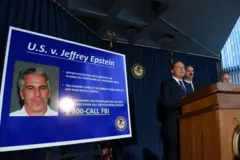 El fiscal estadounidense para el Distrito Sur de Nueva York, Geoffrey Berman, anuncia cargos contra Jeffery Epstein el 8 de julio de 2019 en la ciudad de Nueva York.