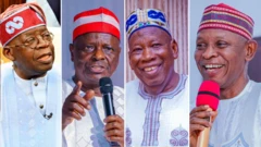 Tinubu da Kwankwaso da Ganduje da kuma Abba