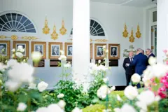 Presidente da República, Luiz Inácio Lula da Silva, durante Encontro com o Presidente dos Estados Unidos, Donald Trump, na área externa da Casa Branca