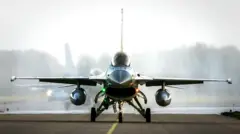 An F-16 fighter jet