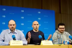 Кара-Мурза, Пивоваров и Яшин на пресс-конференции