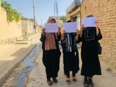 زنان معترض در کابل