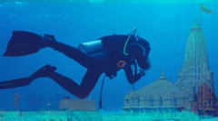 દ્વારકા અને મરજીવાઓની સંયુક્ત તસવીર