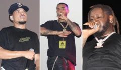 From Left to Right: Chance the rapper, Vic Mensa, T-Pain