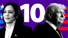அமெரிக்க அதிபர் தேர்தல் 2024, கமலா ஹாரிஸ், டொனால்ட் டிரம்ப்