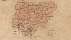 Taswirar Najeriya da ke nuna jihohi 36 da yankin Abuja, Babban Birnin Tarayya