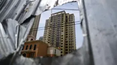 Complexo de prédios residenciais inacabados na cidade de Xinzheng, em Zhengzhou