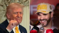 Donald Trump y Ablerado de la Espriella, en una imagen compuesta