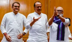 शरद पवार अजित पवार प्रफुल्ल पटेल छगन भुजबळ भेट