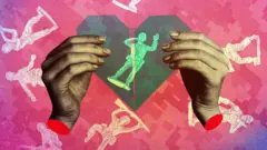 Колаж: руки, які тримають зелене серце