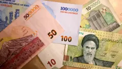 پشت و روی اسکناس‌ ۱۰ هزار تومانی و ایران‌چک‌های ۵۰ هزار و ۱۰۰ هزار تومانی که نشان می‌دهد چهار صفر رقم ریالی آن‌ها کم‌رنگ‌تر از بقیه عدد نوشته شده است.