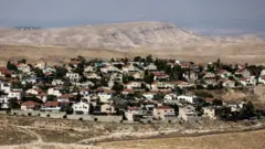 مستوطنة كيدار اليهودية في الضفة الغربية المحتلة في يونيو/ حزيران 2023