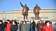 북한 시내의 모습