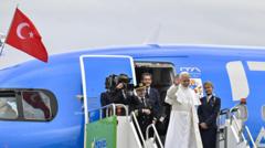 Papa'dan Cumhurbaşkanı Erdoğan'a helikopter teşekkürü