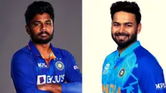 సంజూ శాంసన్, రిషబ్ పంత్ 