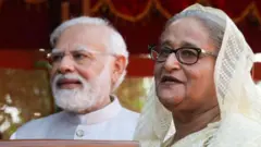 नरेंद्र मोदी आणि शेख हसिना