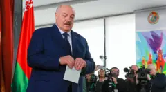 Лукашенко голосует
