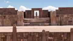 Las ruinas de la antigua ciudad-estado en Bolivia.