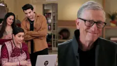 பில் கேட்ஸ் - ஸ்மிரிதி இராணி