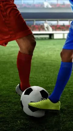 عکس تزئینی از تقابل دو بازیکن