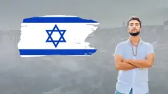 विपिन जोशी र इजरेलको झण्डा 