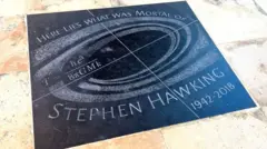 Lápida Stephen Hawking