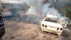 Fotos of one accident wey happun recently for Ankpa, Kogi State