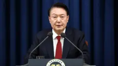 President Yoon Suk Yeol addresses people