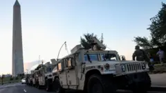 nacionalna garda, oklopna vozila nacionalne garde, nacionalna garda u Vašingtonu