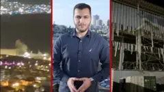 مراسل بي بي سي عربي مهند توتنجي مع صور هجوم إيلات