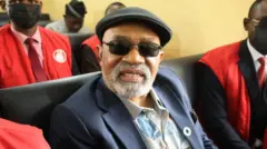 Former Nigeria Minister of Labour and Employment, Chris Ngige, for court on December 12, 2025.