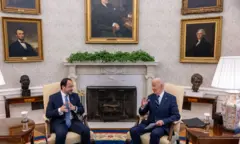 Nikos Hristodulidis ve Joe Biden.