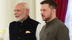 Володимир Зеленський і Нарендра Моді 