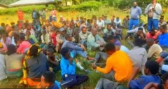 የጊዳ አያና አስተዳደር በግጭቱ ከተፈናቀሉት ሰዎች መካከል በከፊል ያጋራው ምስል