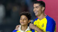 Cristiano Ronaldo and im son 
