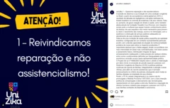 Post do Instagram da Unizika