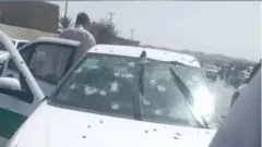 خودروی انتظامی هدف حمه جیش‌العدل قرار گرفت.