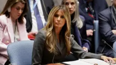 Melanie Trump ubwo yarayoboye inama y'akanama ka ONU gashinzwe umutekano ku isi 