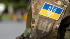 Прапор України, Української армії або Збройних сил — стокове фото