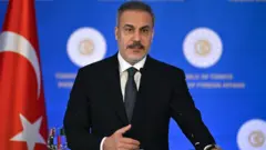 Hakan Fidan Ocak ayında İstanbul'da bir toplantıda konuşuyor