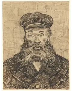 Retrato de Roulin, de 1888, de autoria de Van Gogh