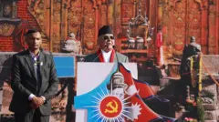 महाधिवेशनको उद्घाटन समारोहमा बोल्दै नेकपा एमालेका अध्यक्ष केपी शर्मा ओली