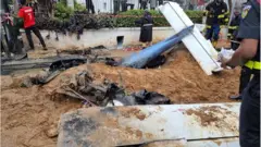 Di helicopter wey crash