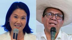 Quiénes son Roberto Sánchez y Keiko Fujimori y qué puede decidir la carrera por presidir el inestable Perú