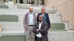 Faysal iyo Macallimiinta Jaamacadda oo kala George Banti iyo Martin