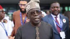 President Bola Tinubu wit im delegates for di COP28