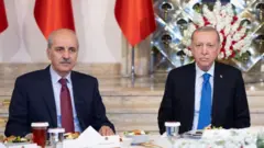 TBMM Başkanı Numan Kurtulmuş ve Cumhurbaşkanı Erdoğan