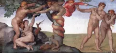 A queda de Adão e Eva, por Michelangelo, 1500