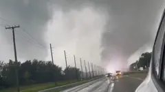 Tornado before a hurricane